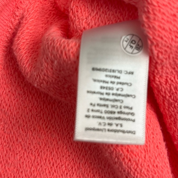 Talbots Beach Terry Shacket Size Small Bright Coral Spring Cozy Cruise Casual - Picture 10 of 13